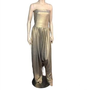 Custom Mochachino Gold Harem Jumpsuit